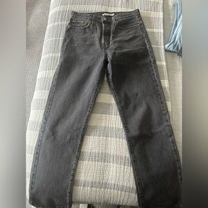 Levi’s Wedgie Straight Jeans Gray Wash Size 27x28 NWOT
